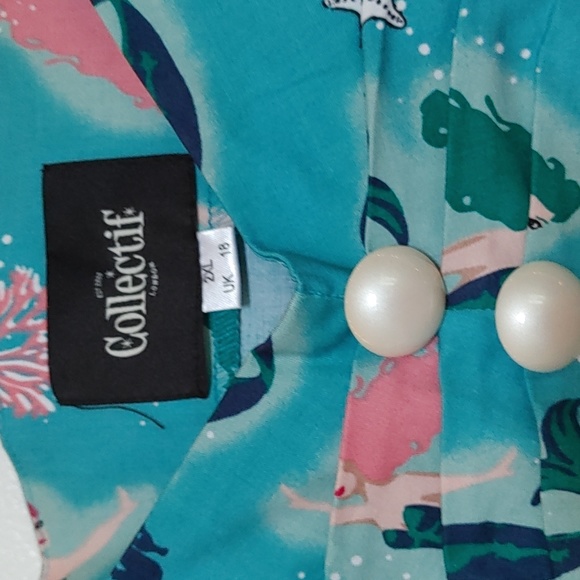 Collectif Mermaid peasant top - Picture 3 of 4